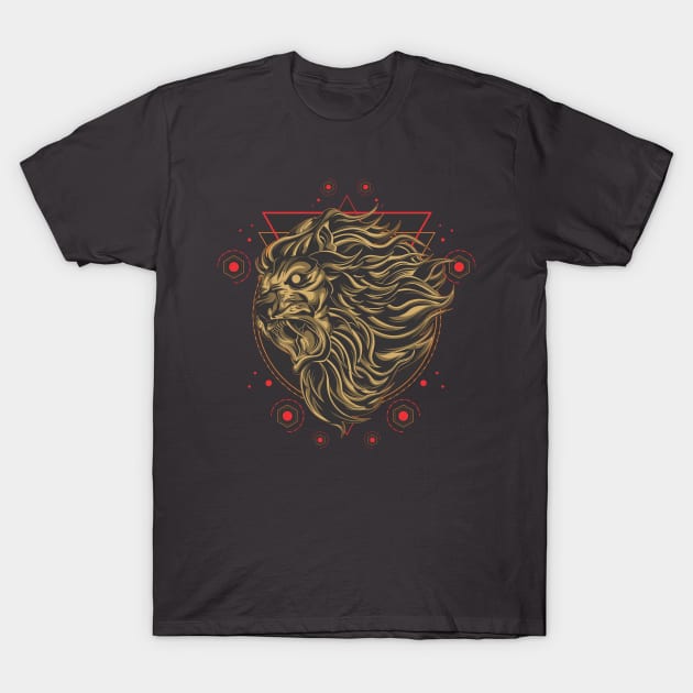 Raging lion T-Shirt by King Tiger